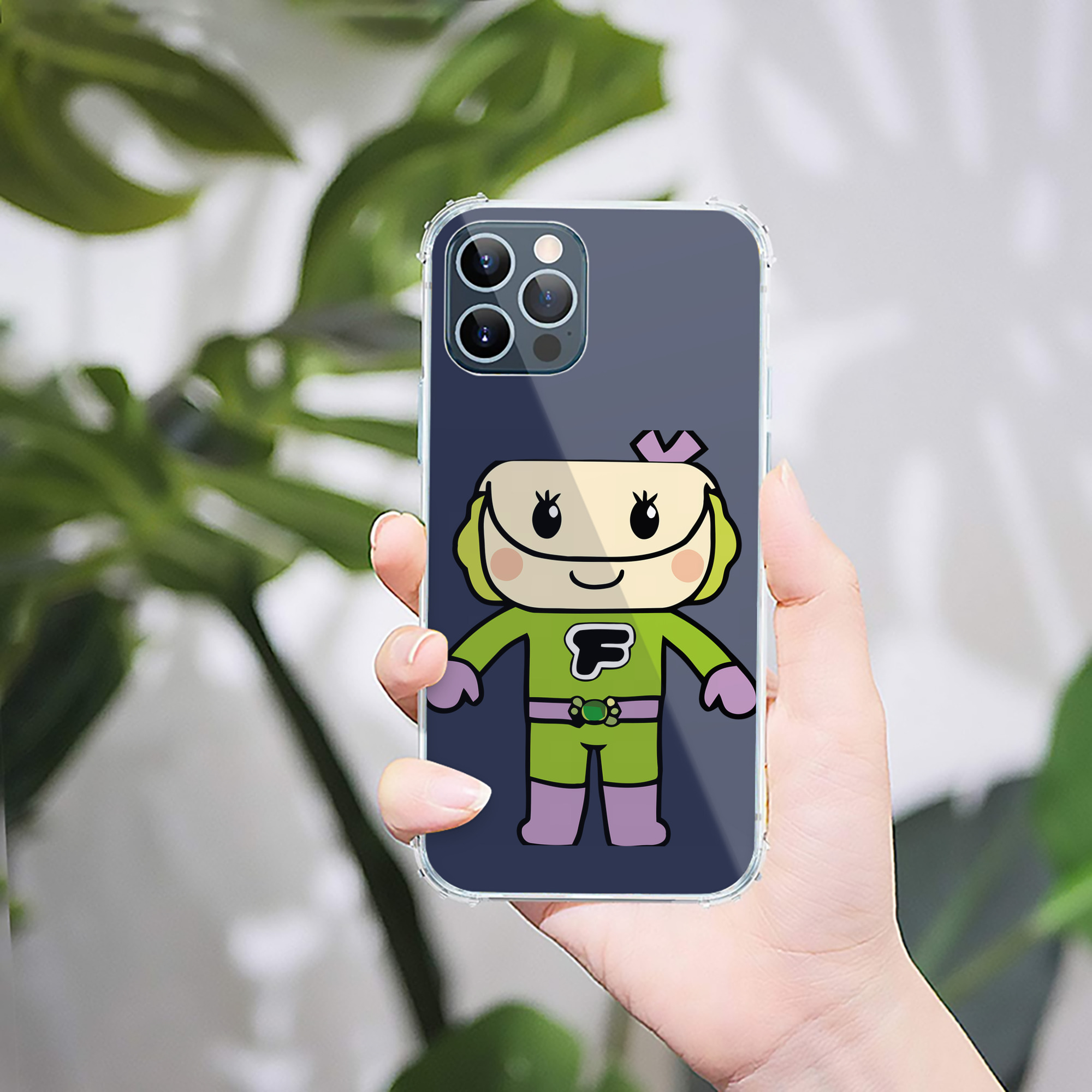 （画像用） アンパンマン Anpanman 【iPhone 12シリーズ対応】透明スマホケース（クリアソフトケース）